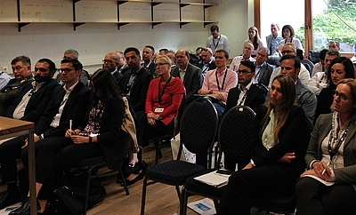 Interessiertes Publikum bei den Technologiegesprächen im Rahmen des „Forum Alpbach 2018“ mit Schwerpunkt auf das Thema Informationssicherheit.  © Business Upper Austria