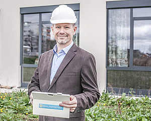 For Walter Fürthauer, his “Baumaster” app is the digital project manager of the future. Copyright: Grafield GmbH