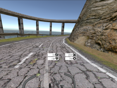 Traininsstrecke - Straße, Berg